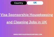 Visa Sponsorship Housekeeping and Cleaning Jobs in UK