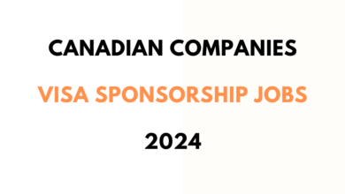 Canadian Companies VISA Sponsorship Jobs 2024