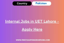 Internal Jobs in UET Lahore