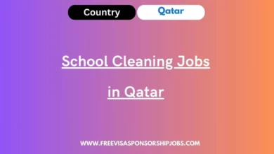 School Cleaning Jobs in Qatar