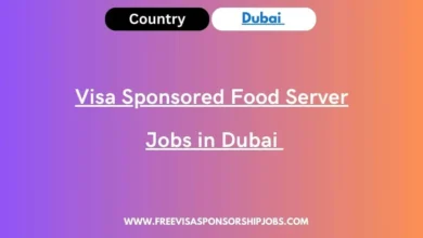 Visa Sponsored Food Server Jobs in Dubai