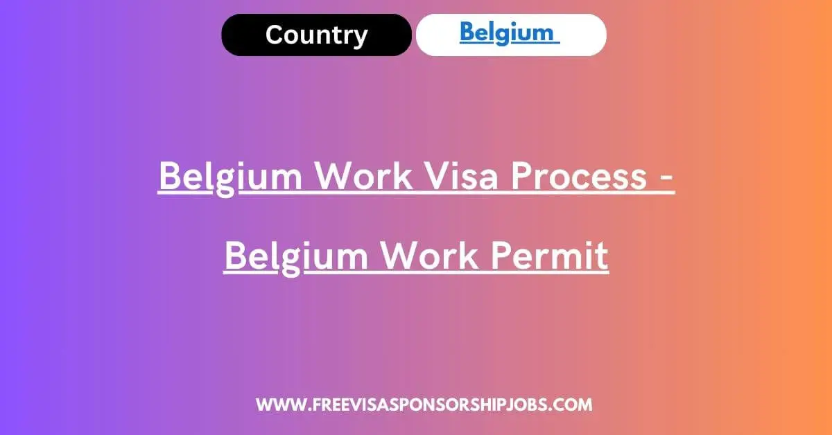 Belgium Work Visa Process 2024 Belgium Work Permit