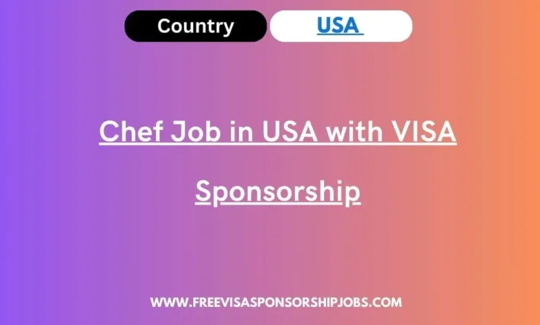 Chef Job in USA