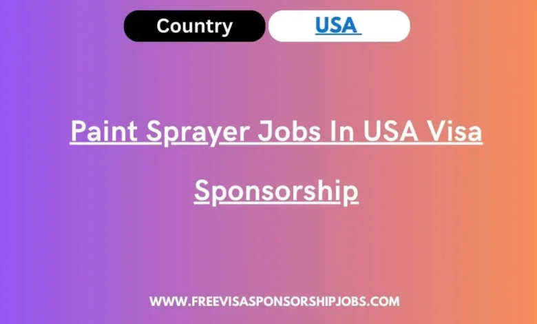Paint Sprayer Jobs In USA