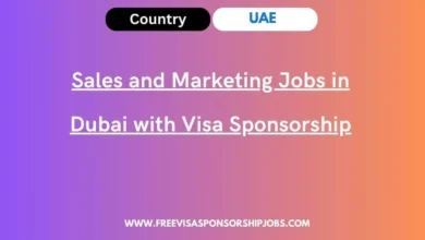 Sales and Marketing Jobs in Dubai with Visa Sponsorship