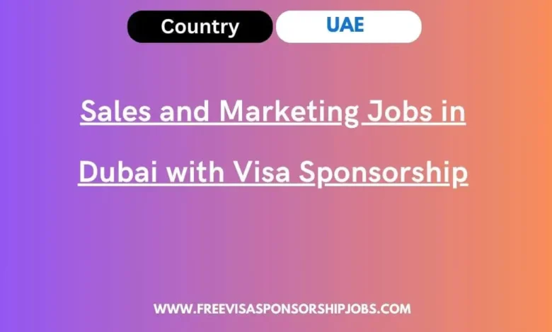 Sales and Marketing Jobs in Dubai