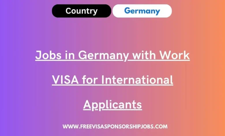 Jobs in Germany with Work VISA