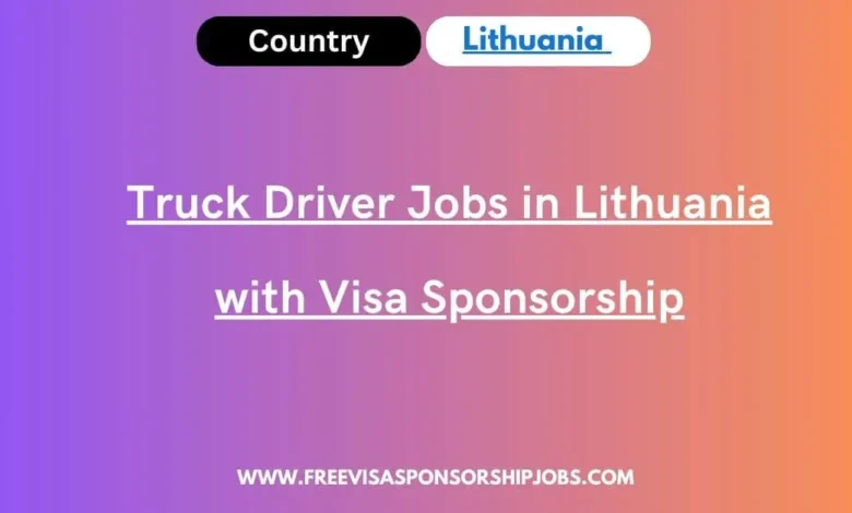 Truck Driver Jobs in Lithuania