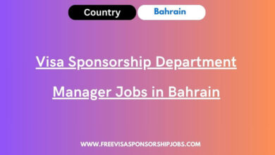 Visa Sponsorship Department Manager Jobs in Bahrain