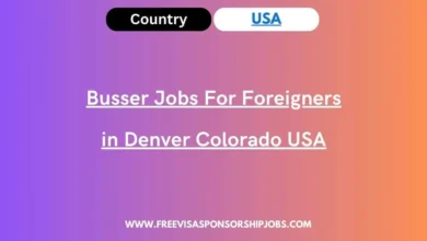 Busser Jobs For Foreigners