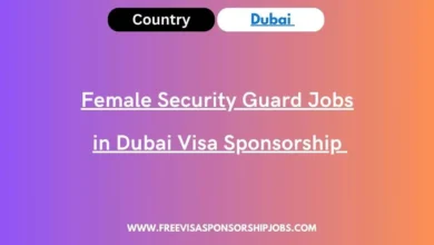 Female Security Guard Jobs in Dubai Visa Sponsorship