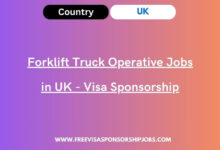 Forklift Truck Operative Jobs in UK - Visa Sponsorship