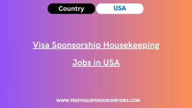 Visa Sponsorship Housekeeping Jobs in USA