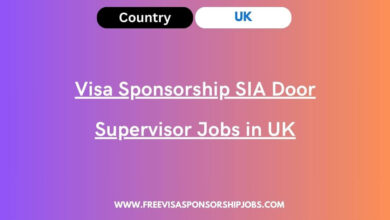 Visa Sponsorship SIA Door Supervisor Jobs in UK