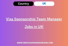 Visa Sponsorship Team Manager Jobs in UK