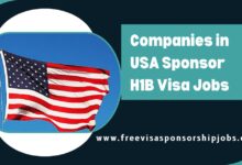 Companies in USA Sponsor H1B Visa Jobs