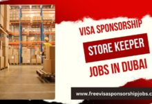 Visa Sponsorship Store Keeper Jobs in Dubai